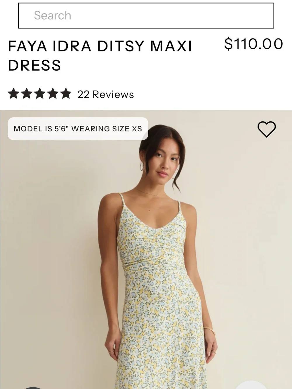 ZSuppy Faya Idra Yellow & Blue Floral Maxi Dress - Picture 3 of 12